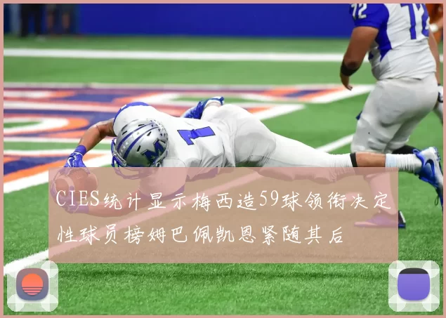 CIES统计显示梅西造59球领衔决定性球员榜姆巴佩凯恩紧随其后